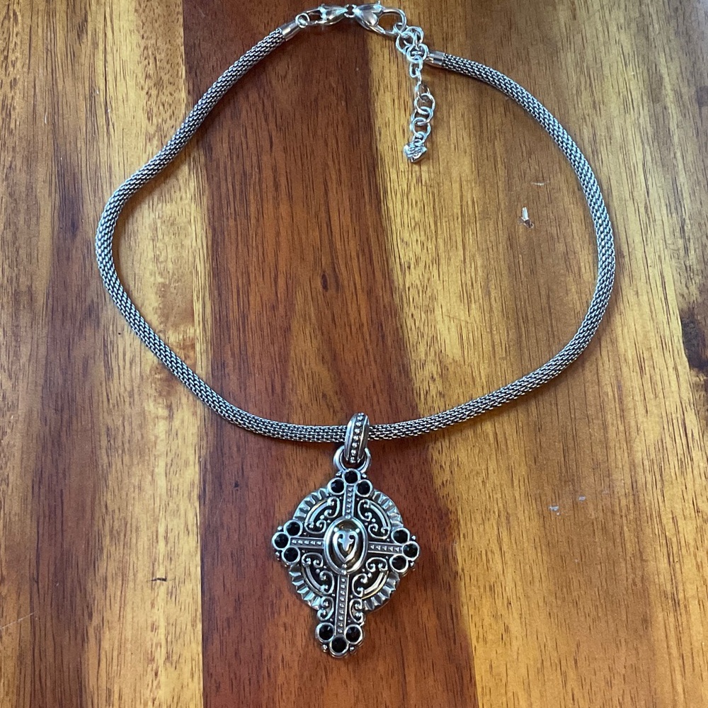 Brighton Silver-Tone Filigree Pendant Necklace - Silver